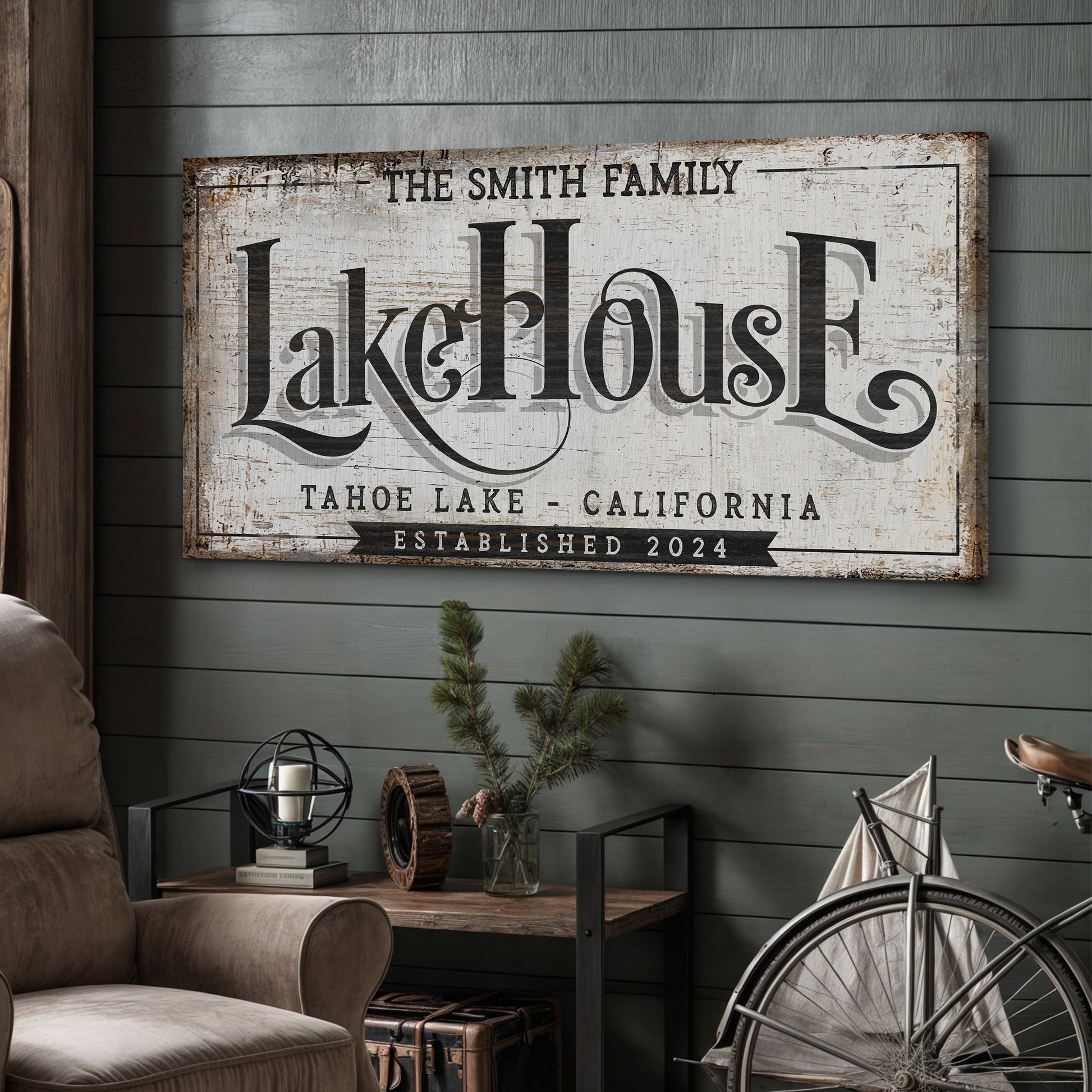 Lake House Sign XI  - Image by Tailored Canvases