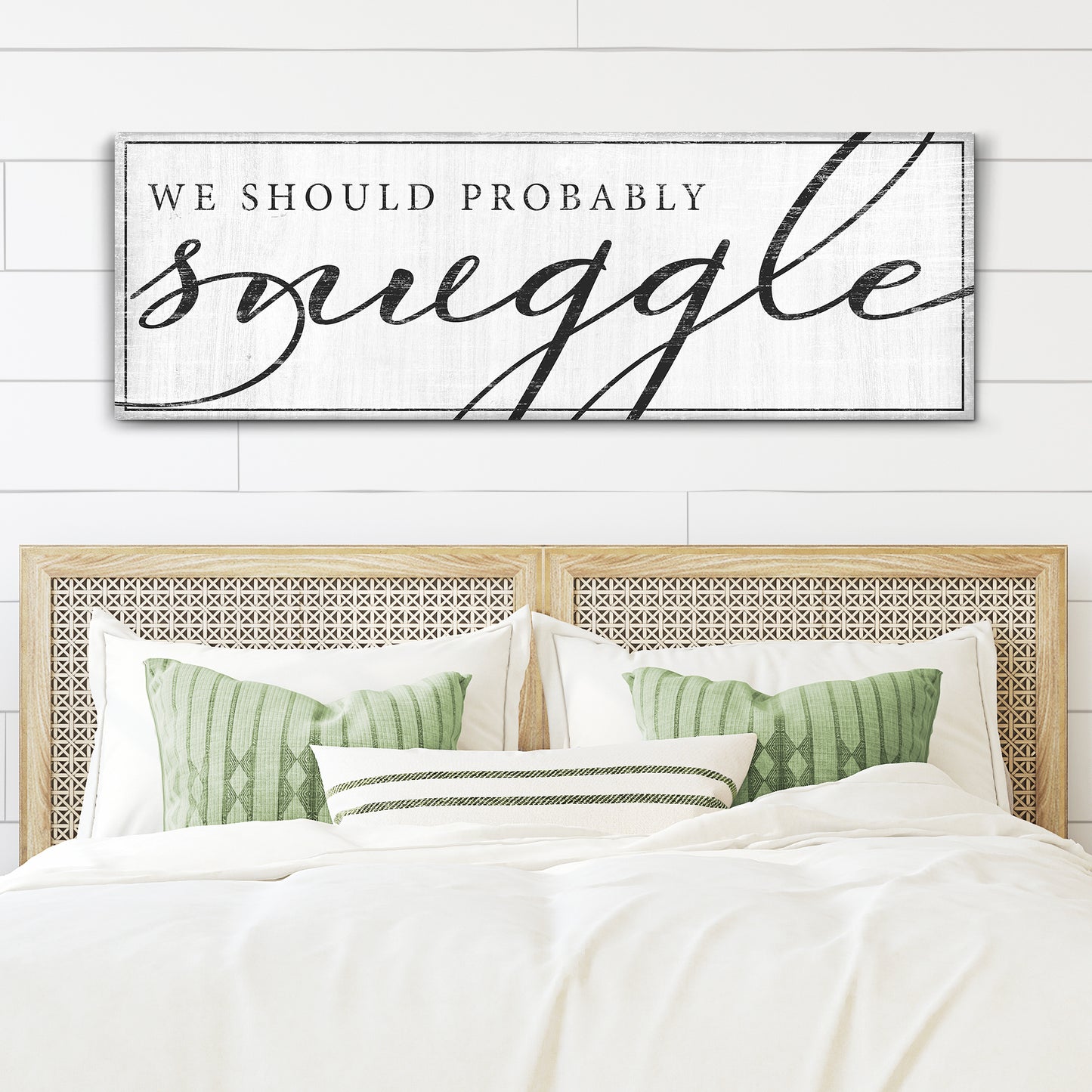 We Should Probably Snuggle Sign III - Image by Tailored Canvases