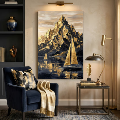 Majestic Golden Peaks
