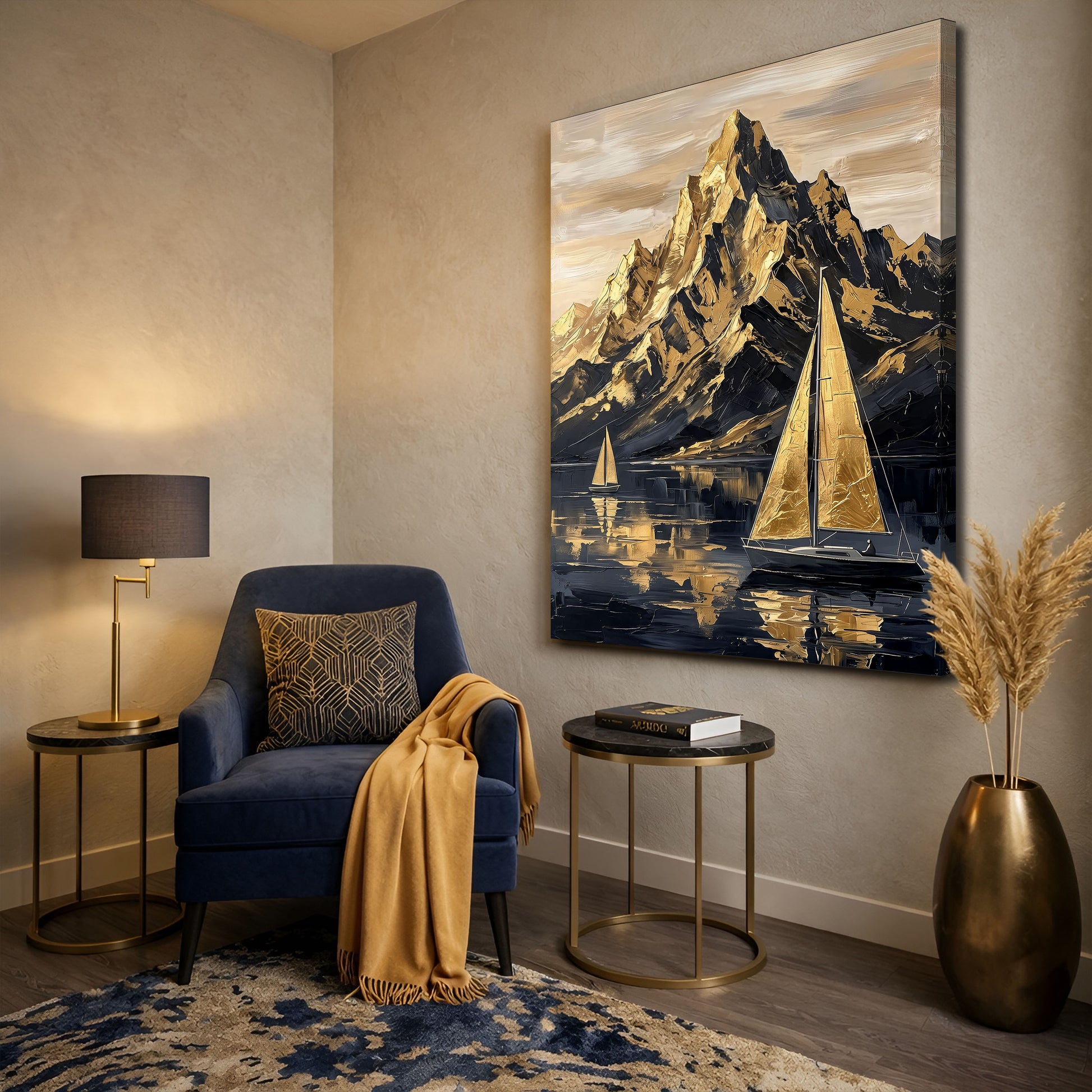 Majestic Golden Peaks