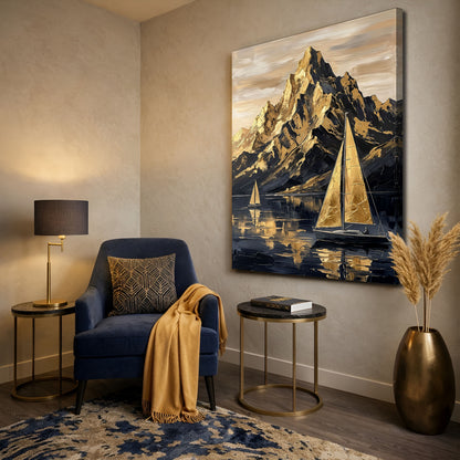 Majestic Golden Peaks