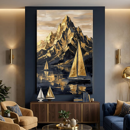 Majestic Golden Peaks