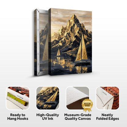 Majestic Golden Peaks