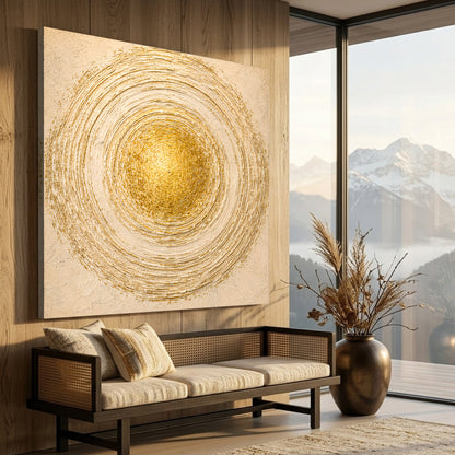 Cream and Gold Mandala