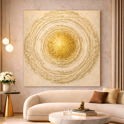 Cream and Gold Mandala