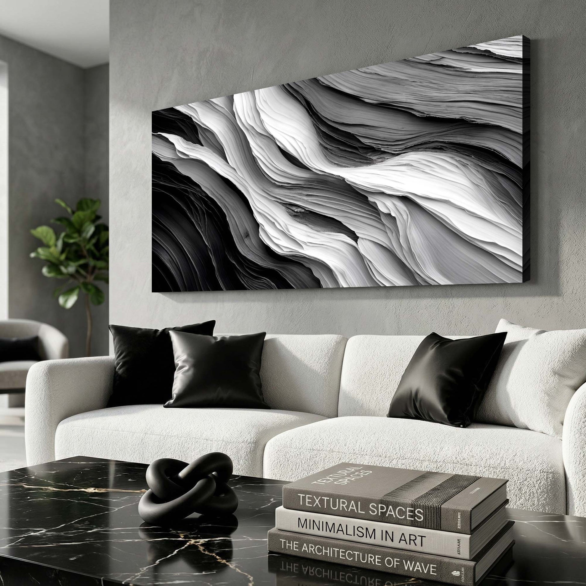 Minimalist Marble Flow