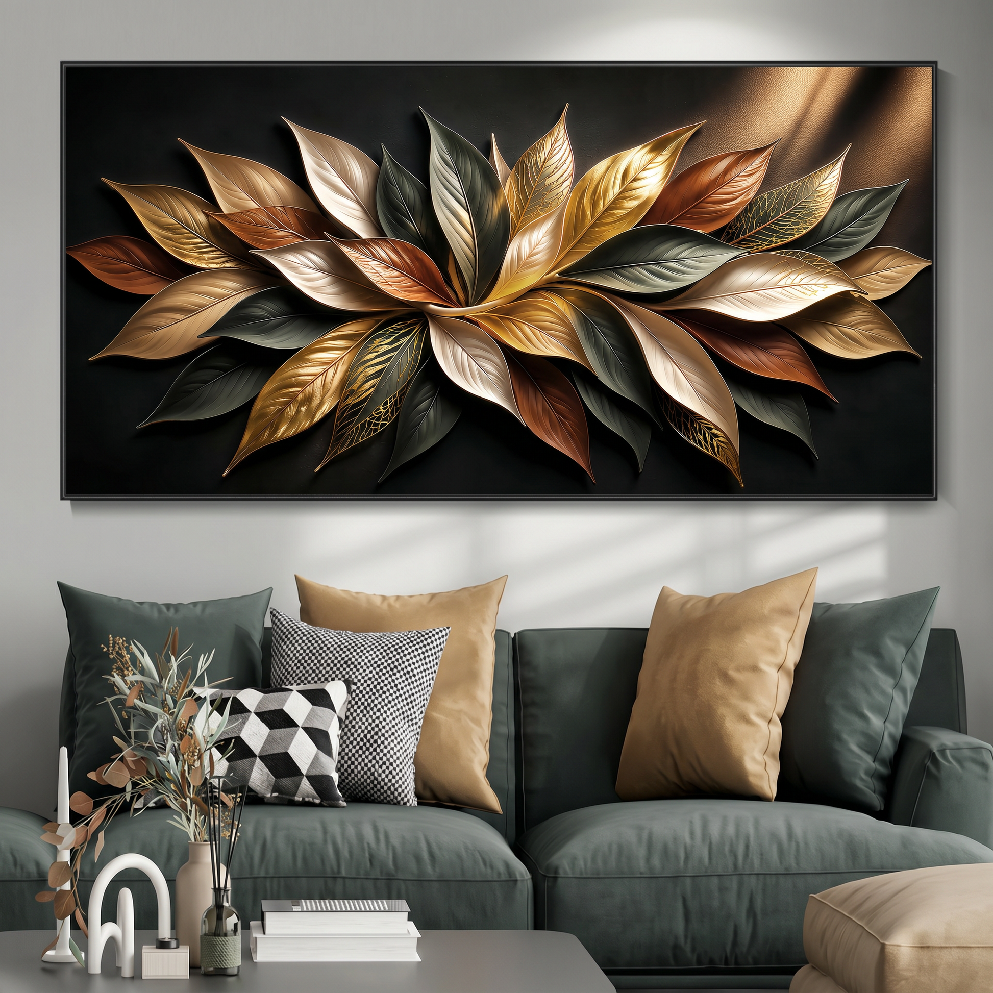 Midnight Autumn Gold Petals