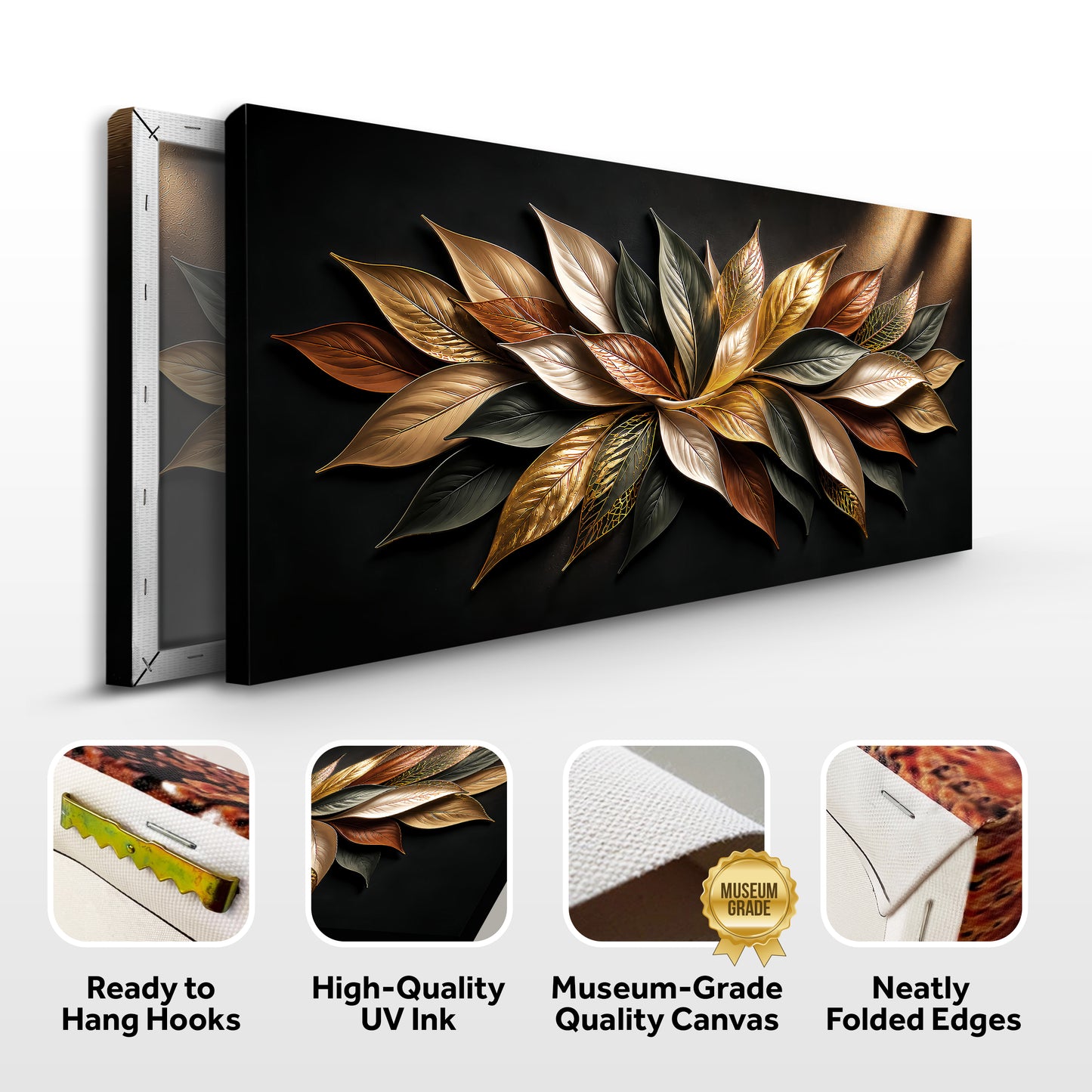 Midnight Autumn Gold Petals