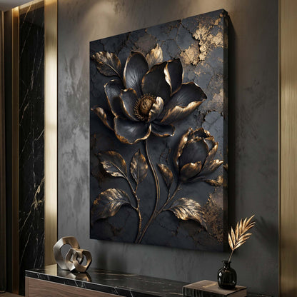 Midnight Gold Bloom