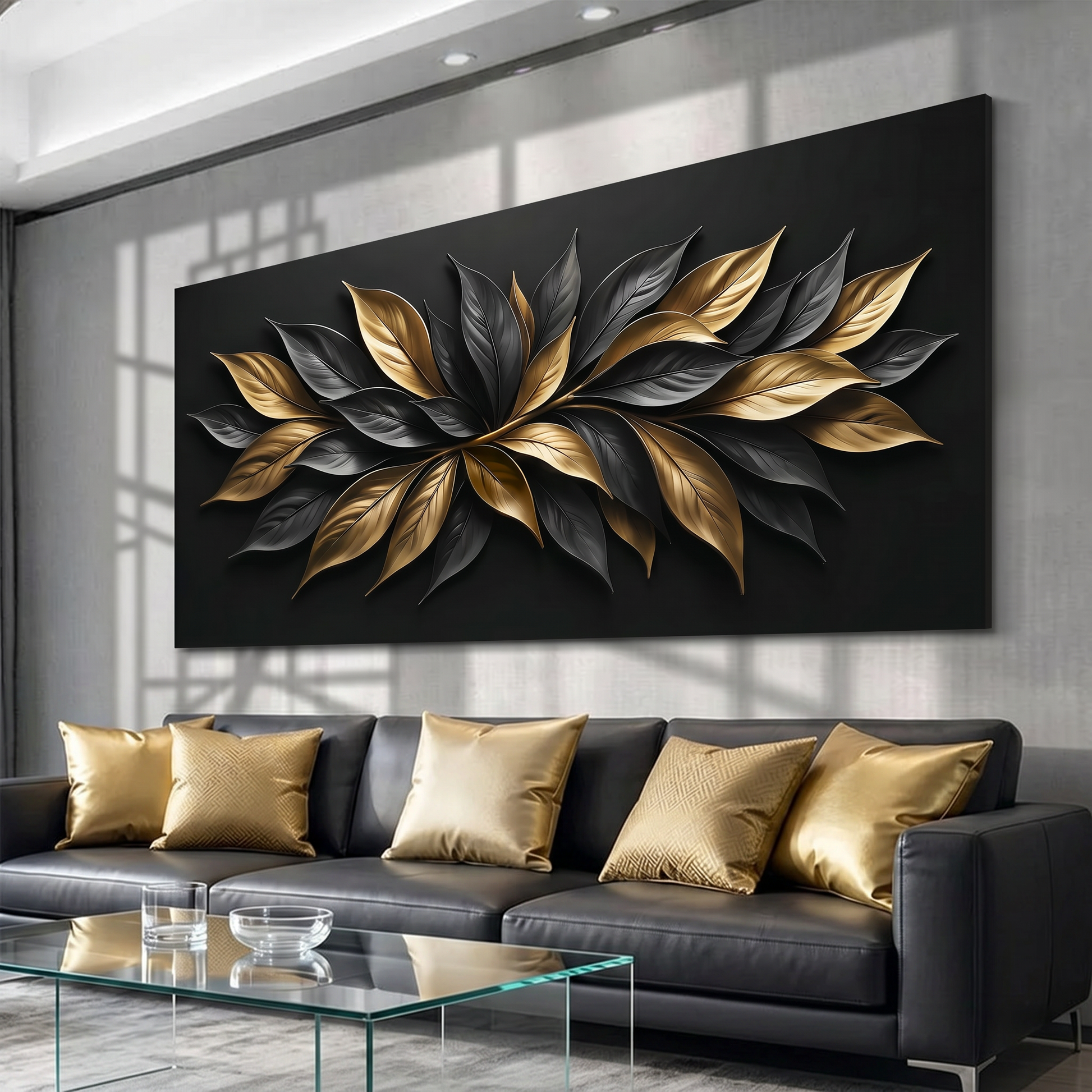 Midnight Golden Petals