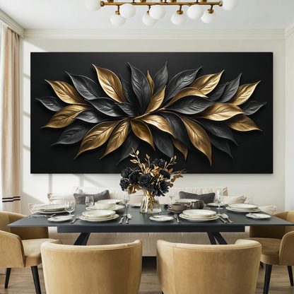 Midnight Golden Petals