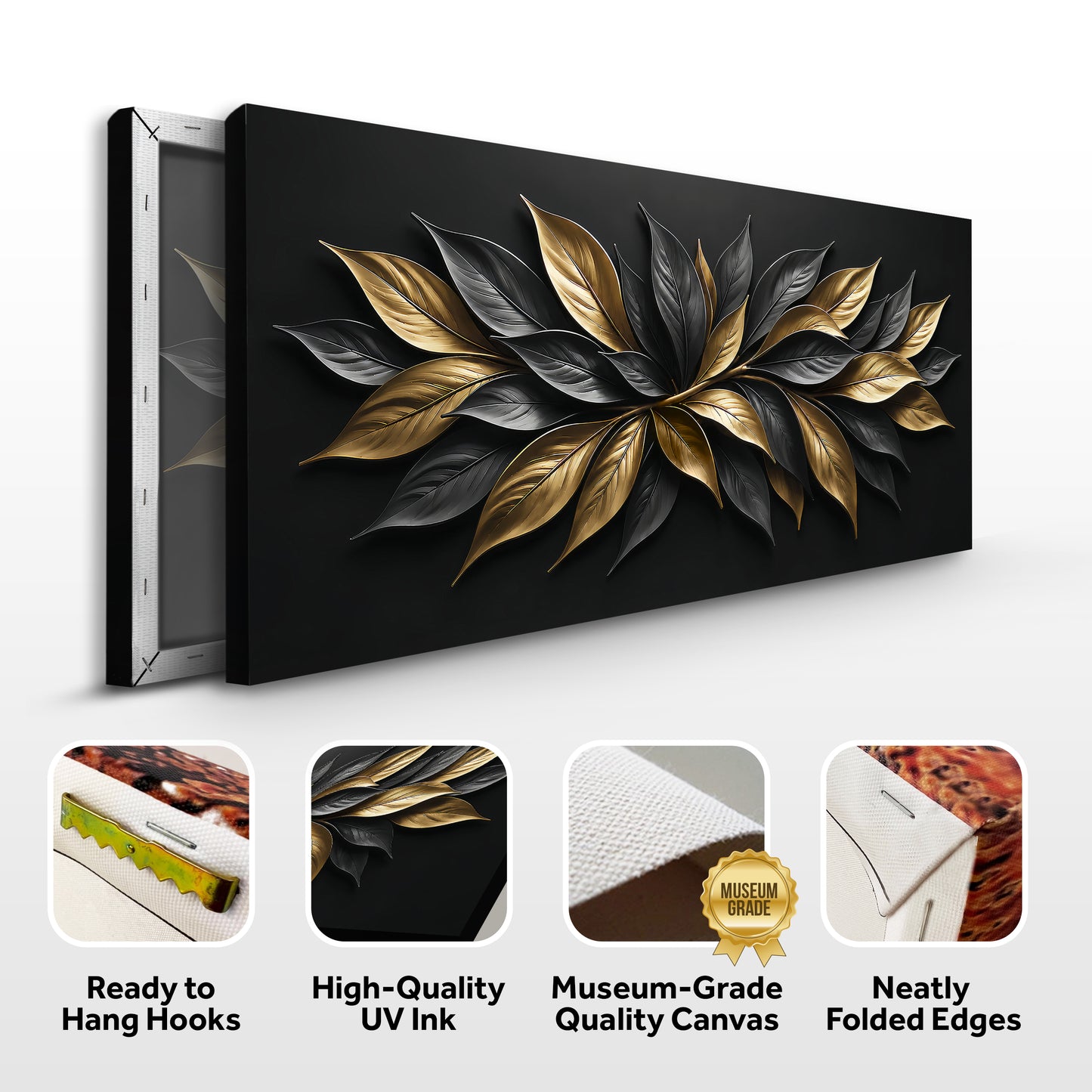 Midnight Golden Petals
