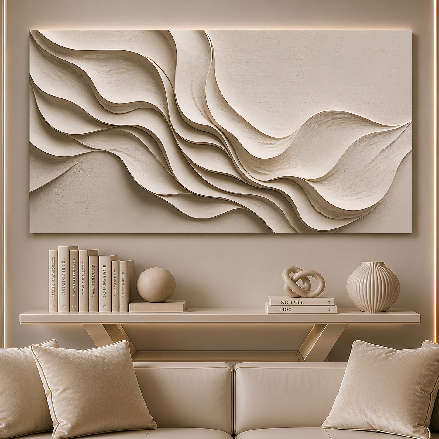 Minimalist Fabric Wave