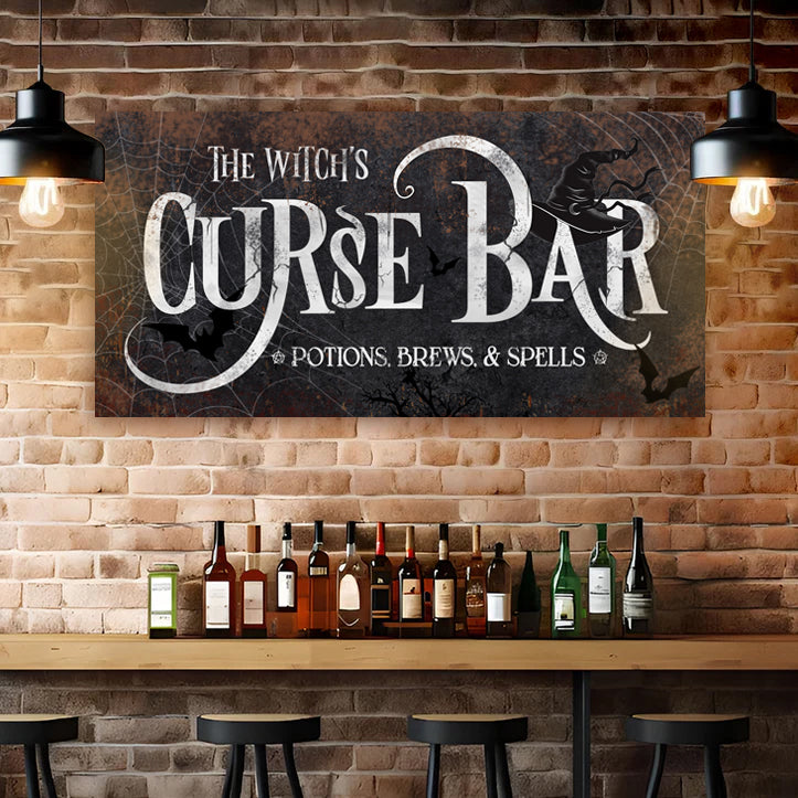 The Witch's Curse Bar Halloween Sign III