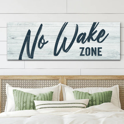 No Wake Zone Sign XVI