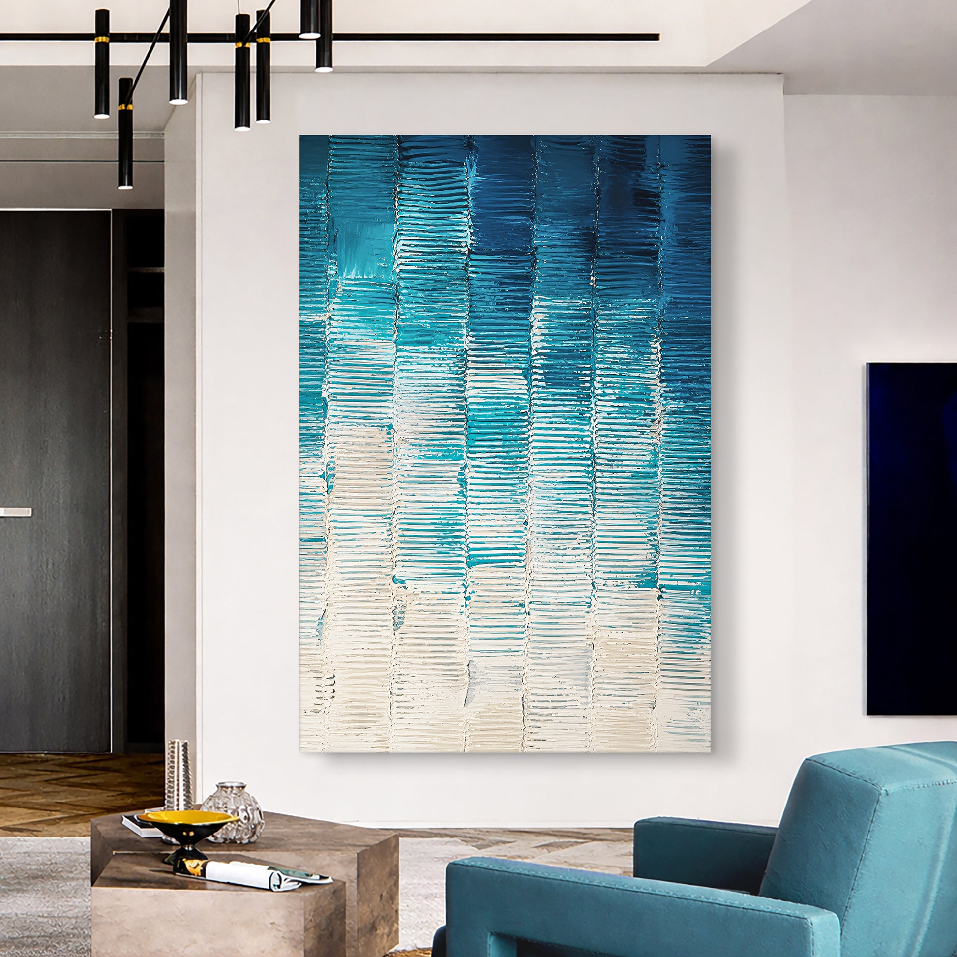 Modern Blue Geometric