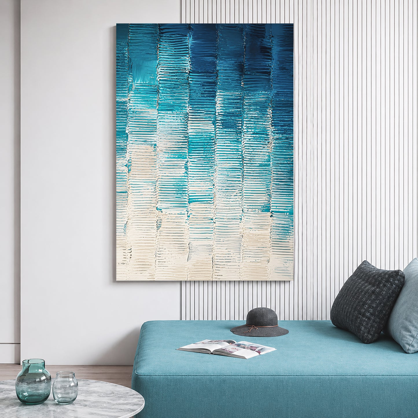 Modern Blue Geometric