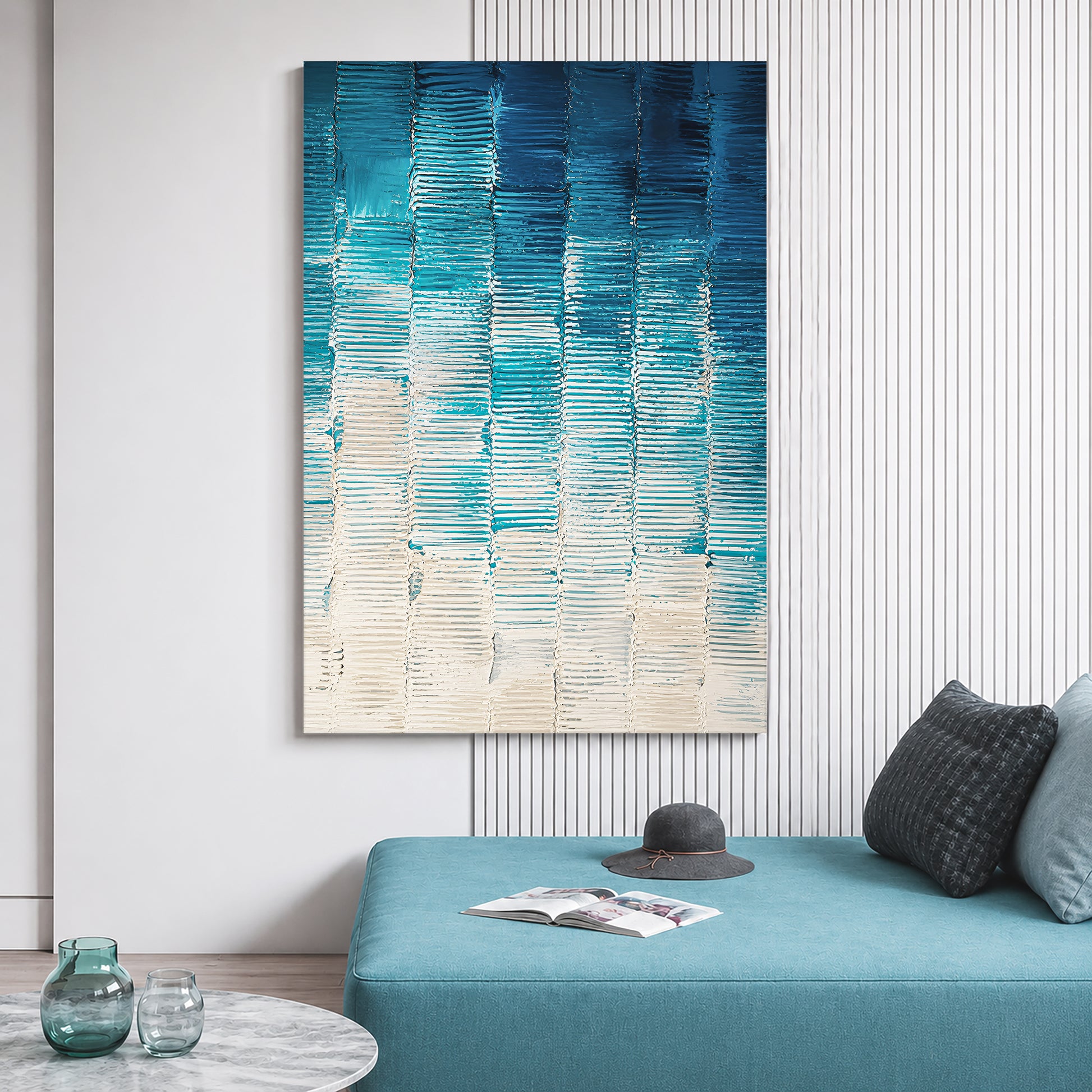 Modern Blue Geometric