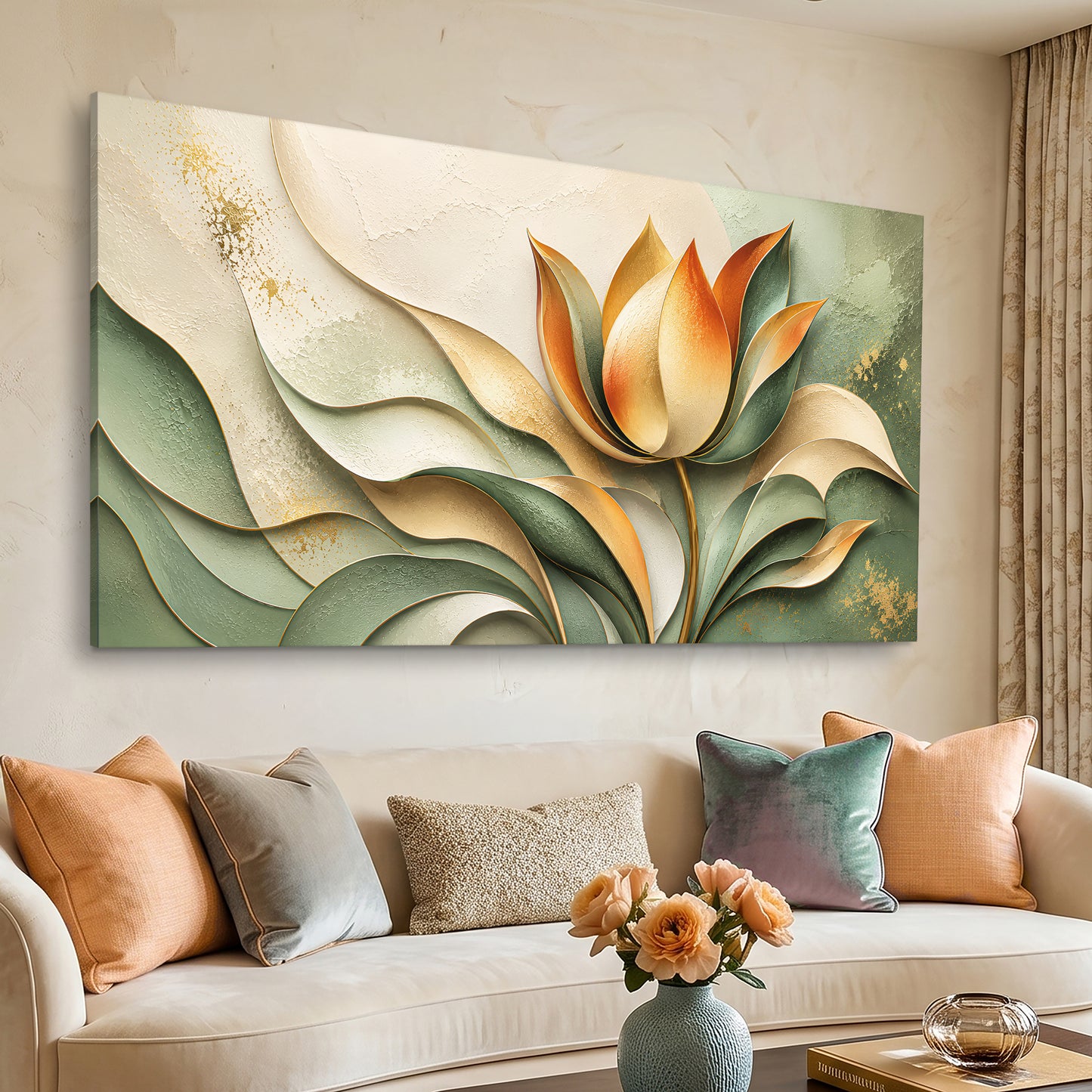 Modern Geometric Tulip