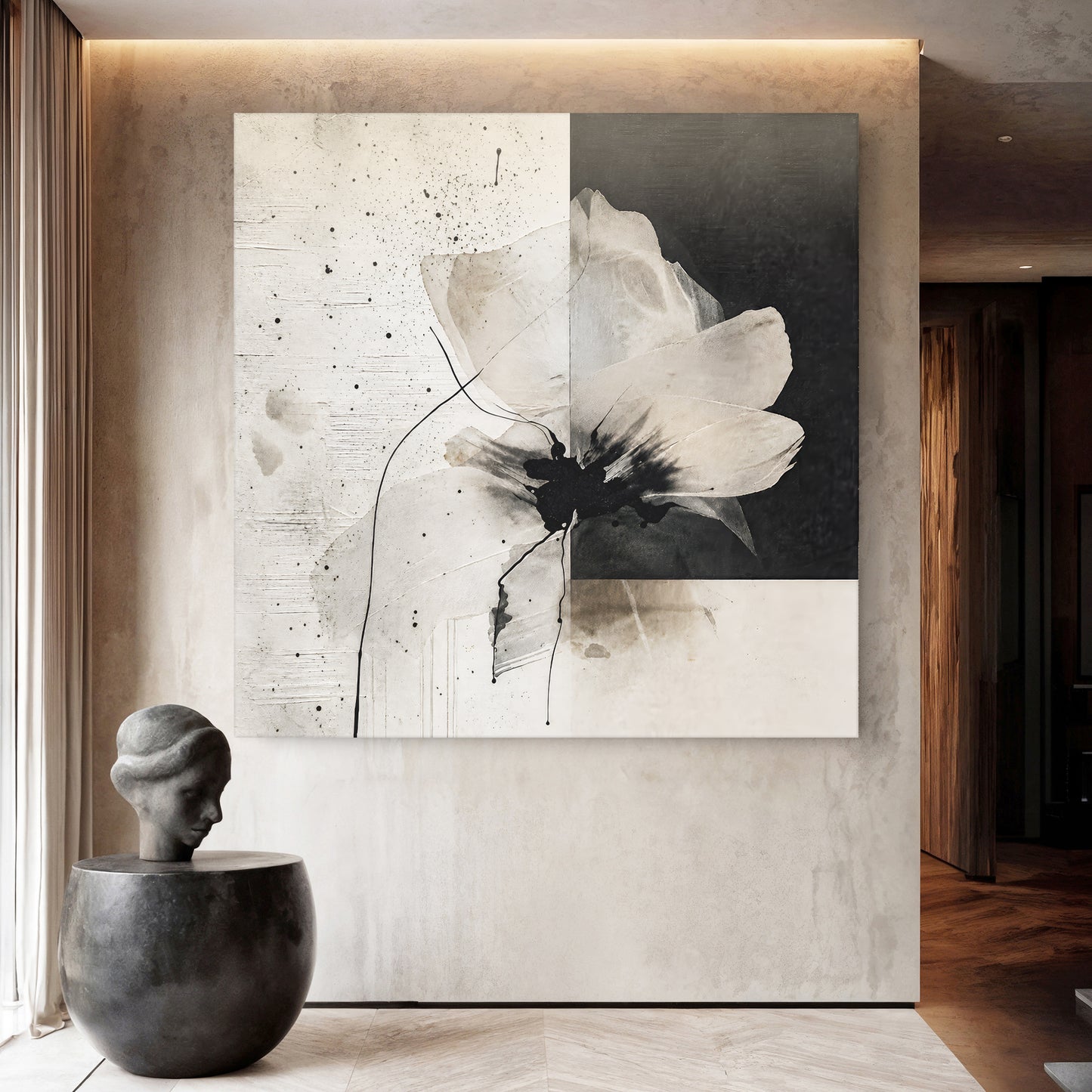 Monochrome Bloom Contrast