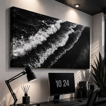 Monochrome Ocean Waves