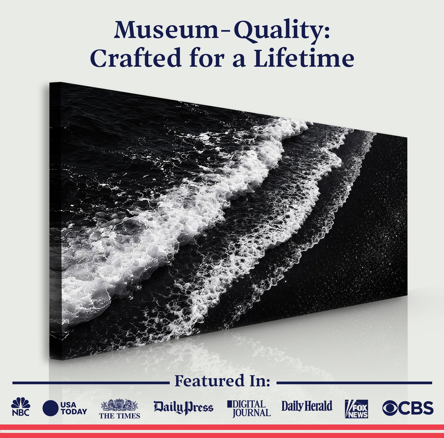 Monochrome Ocean Waves