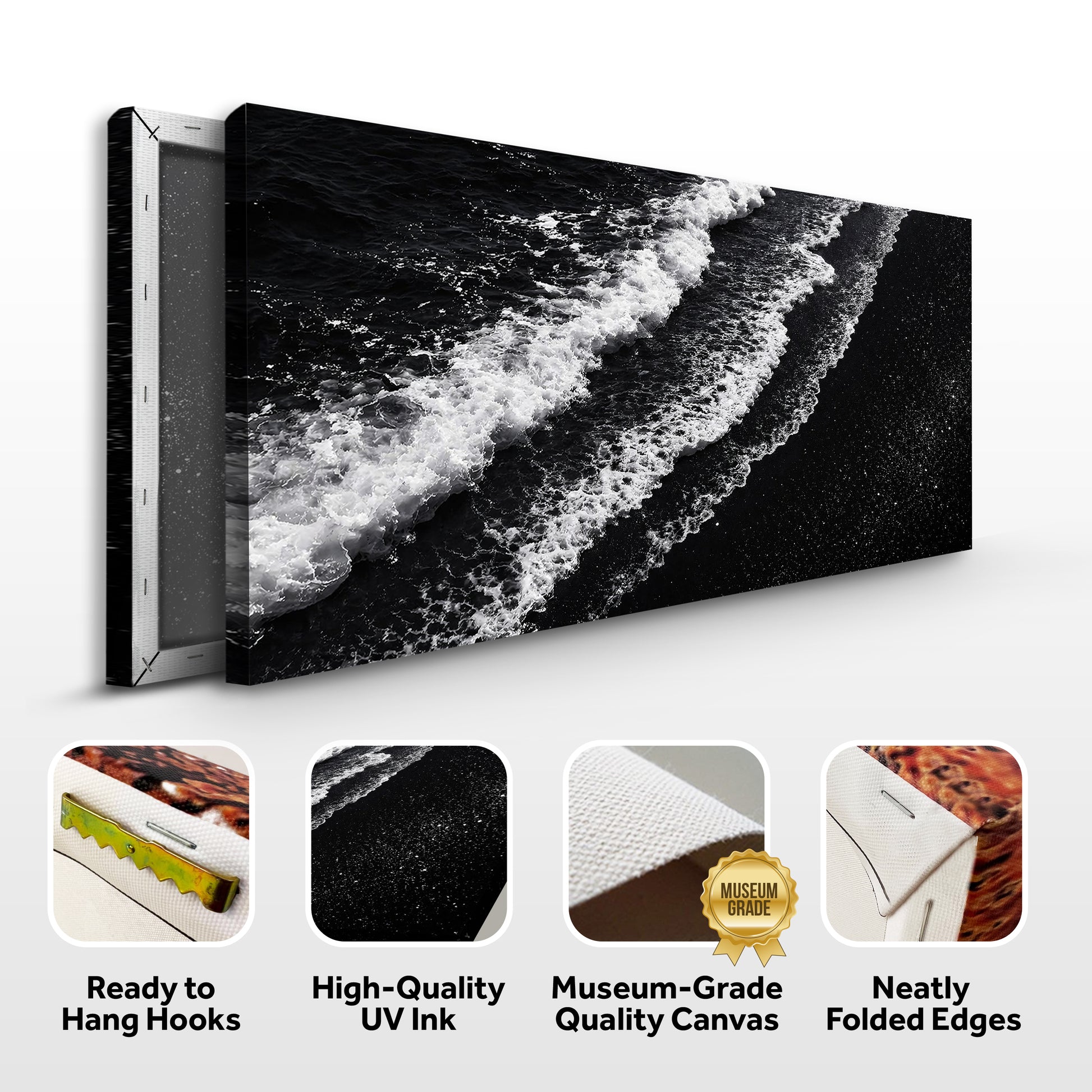 Monochrome Ocean Waves