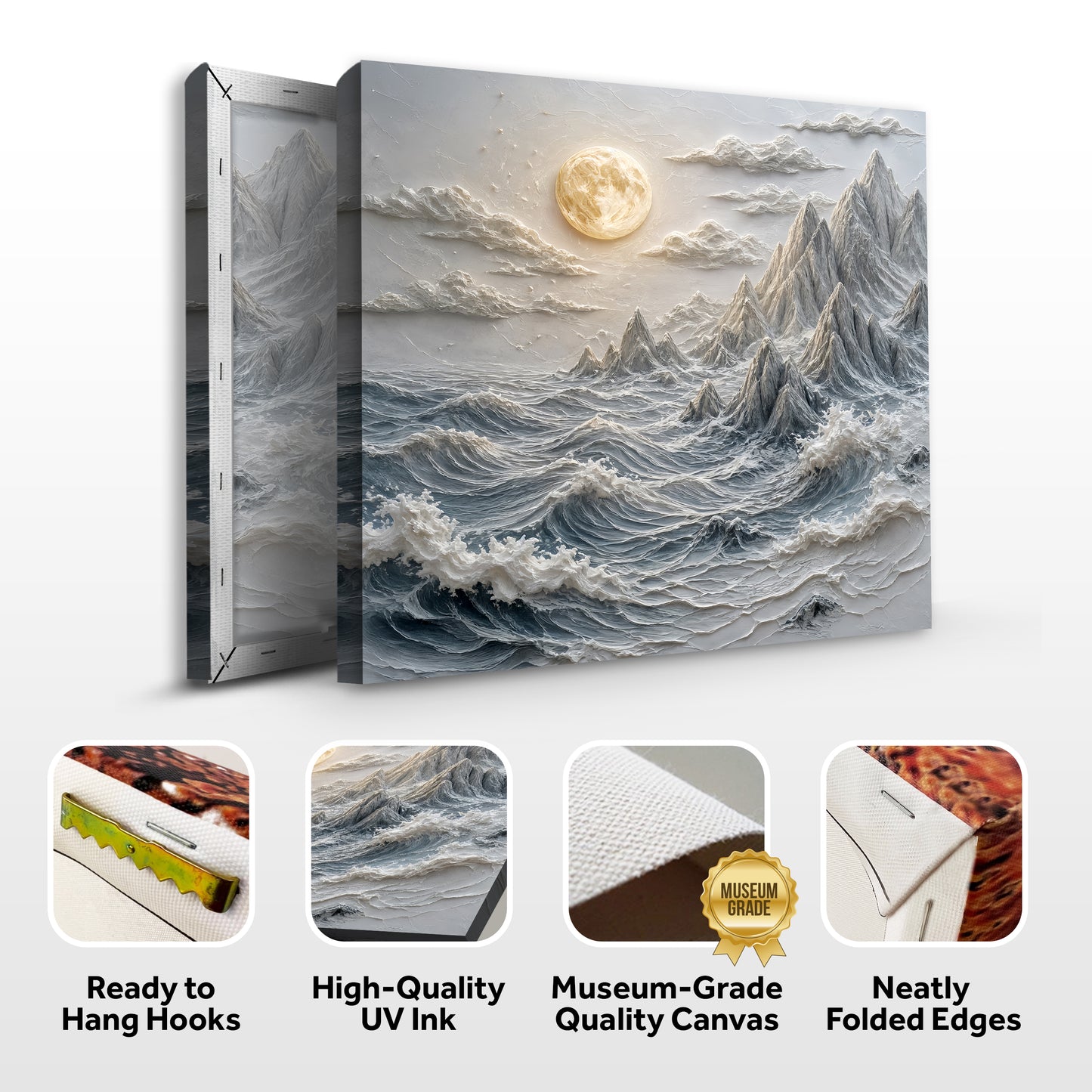 Moonlit Ocean Peaks