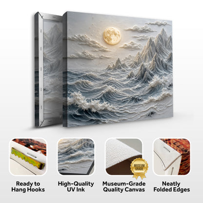 Moonlit Ocean Peaks