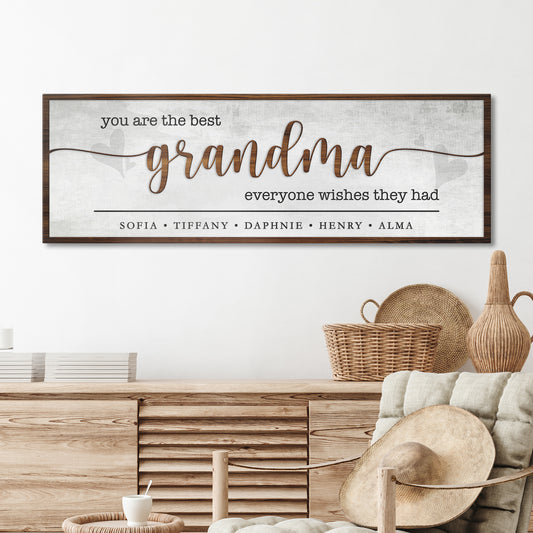 Personalized Mothers Day Gift for Grandma Sign II