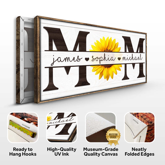 Mothers Day Personalized Gift III Specs - Image by Tailored Canvases