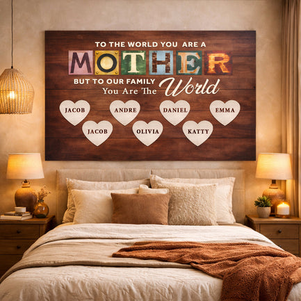 Mother You Are Our World Sign