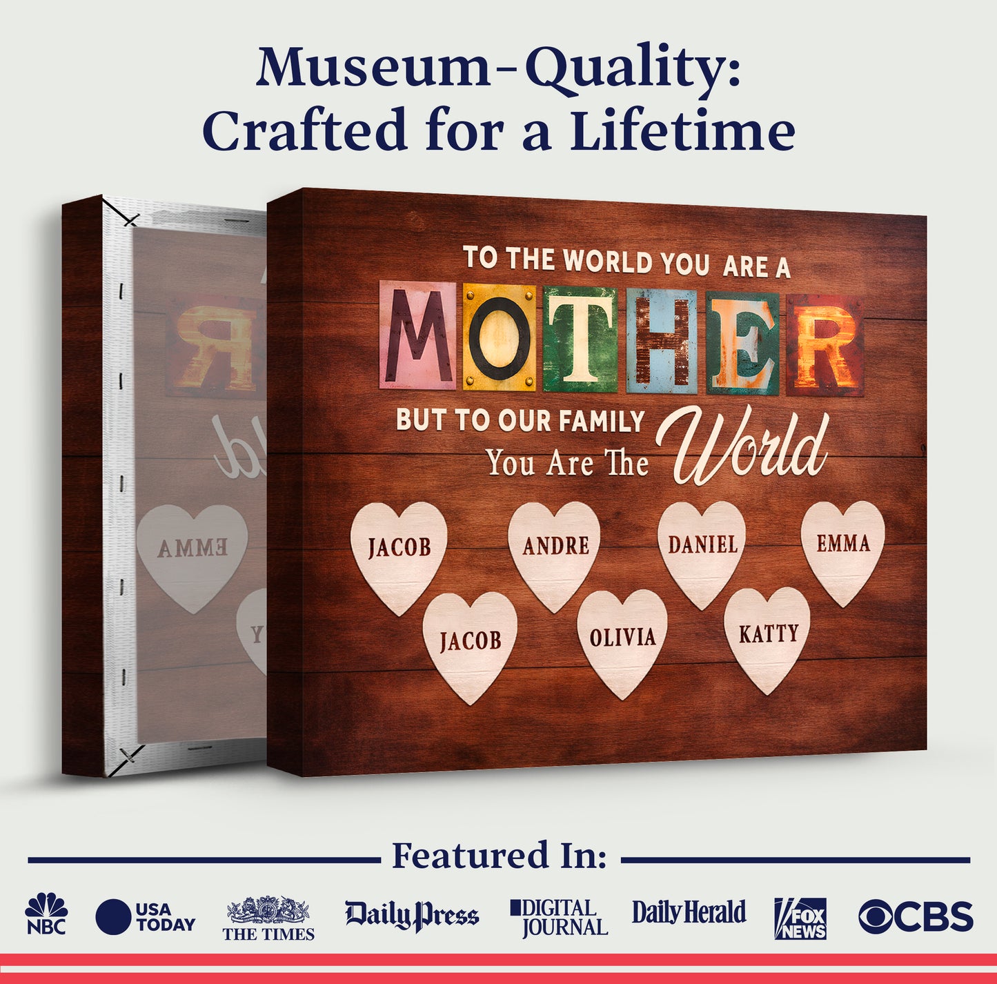 Mother You Are Our World Sign
