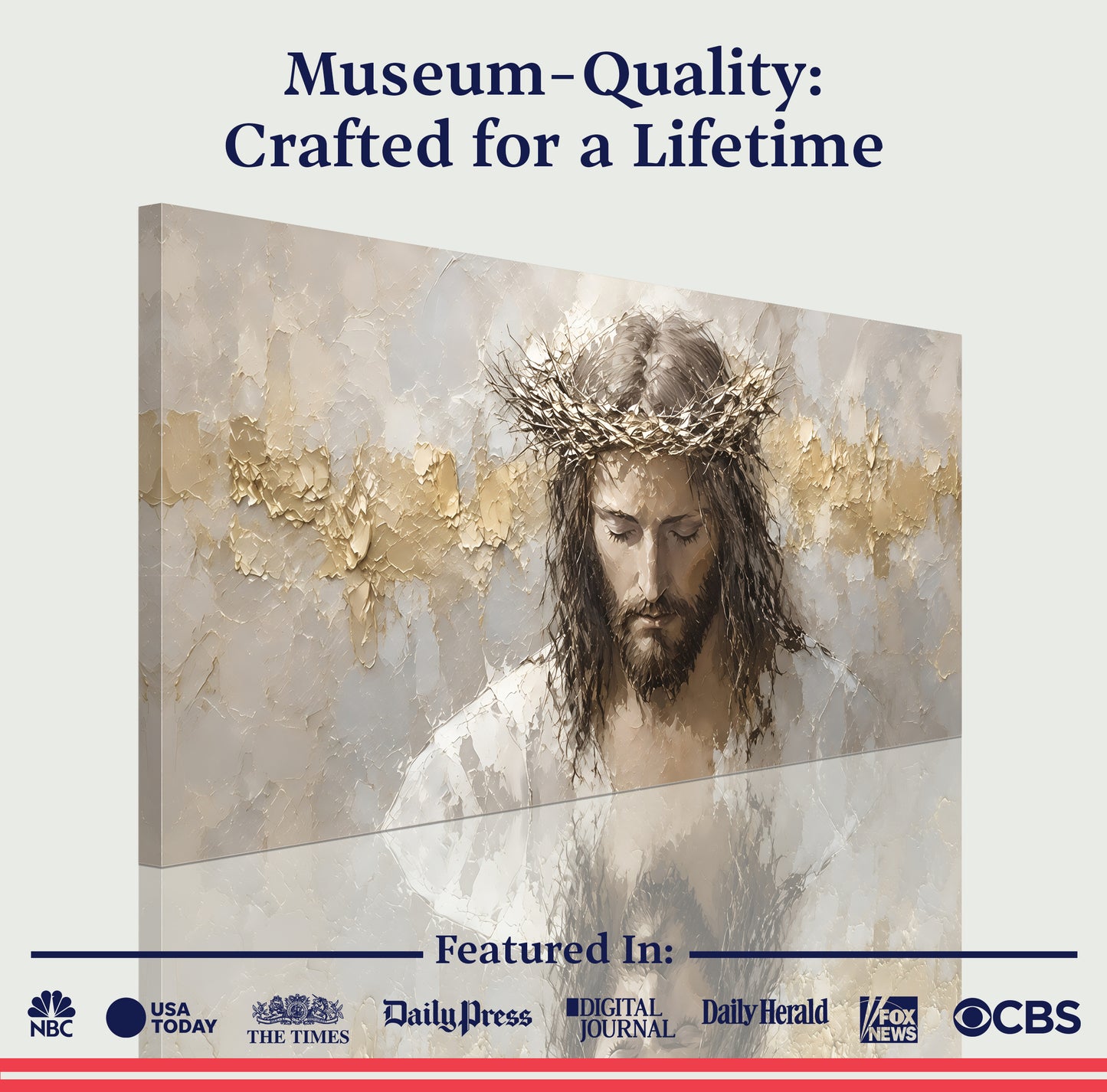Golden Grace of Christ Wall Art