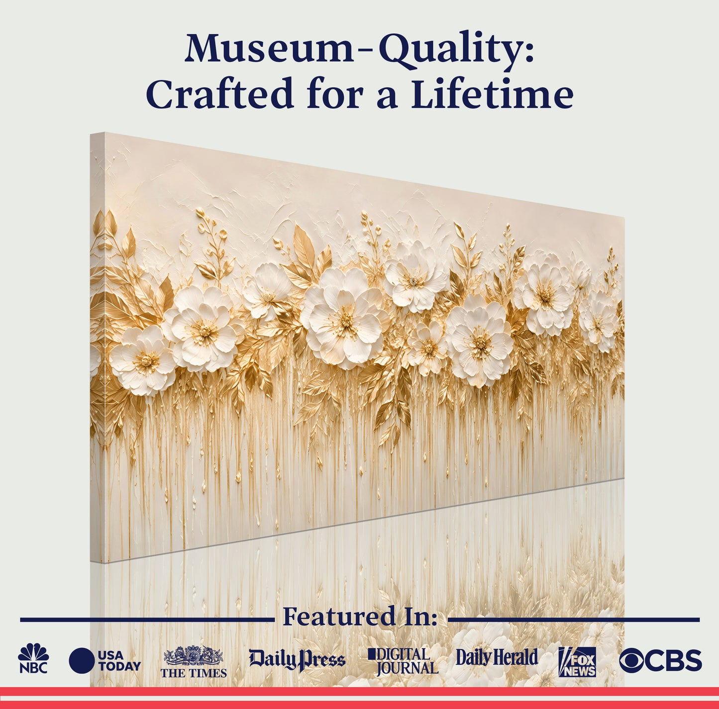 Ivory Blossom Symphony Wall Art