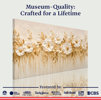 Ivory Blossom Symphony Wall Art