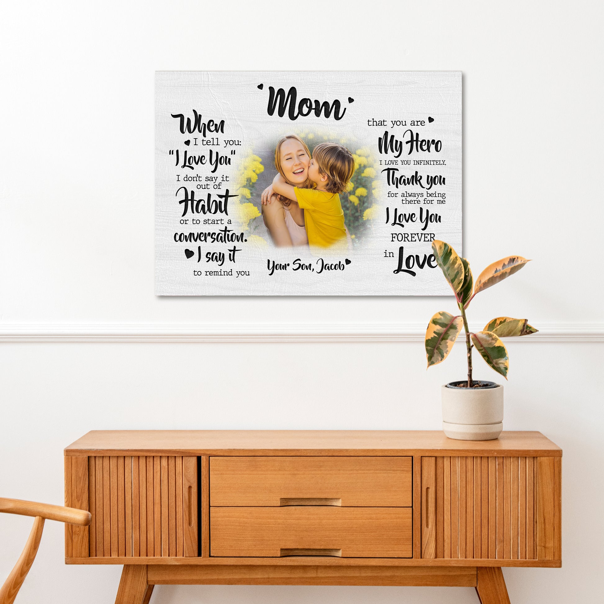 Mother's Day Sign My Hero Style 2 - Image by Tailored Canvases