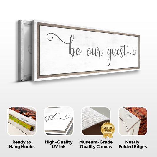 Be Our Guest Sign - Image by Tailored Canvases