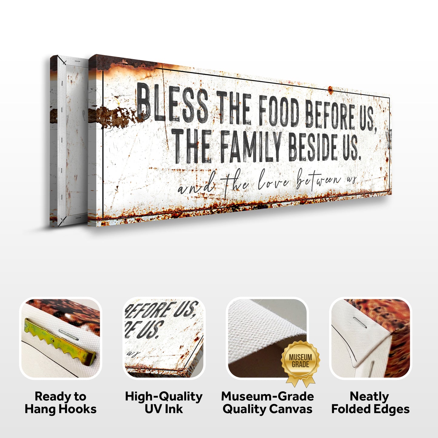 Bless The Food, Family And Love Sign