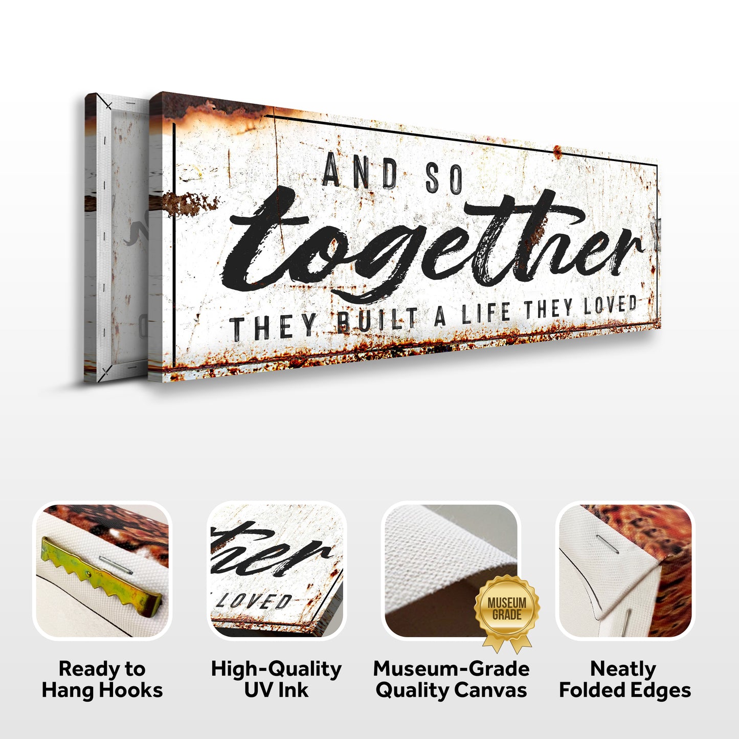 And So Together They Built A Life They Loved Sign II (Free Shipping)