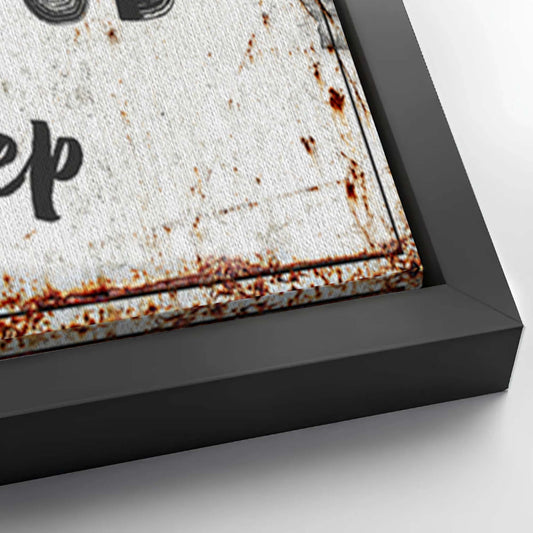 Save 33% When You Add A Frame To Your 12x36 Give It to God and Go to Sleep – Rustic Christian Wall Art for Peaceful Nights Canvas Now