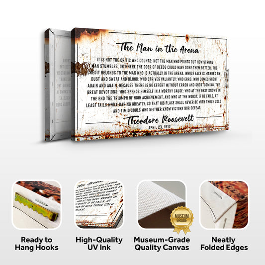 The Man In The Arena Sign III