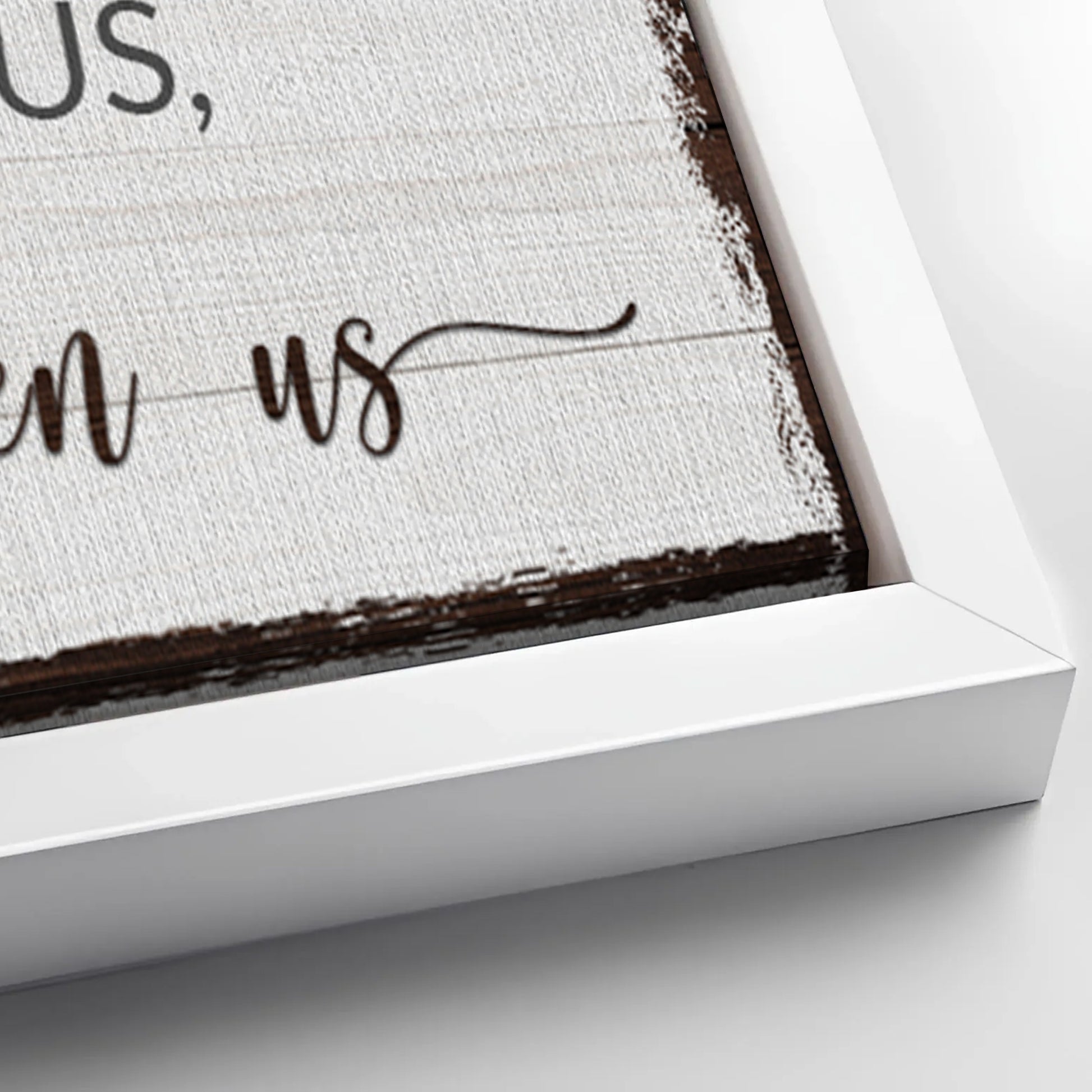 Save 33% When You Add A Frame To Your 12x36 Bless The Food Before Us And The Love Between Us Sign Canvas Now