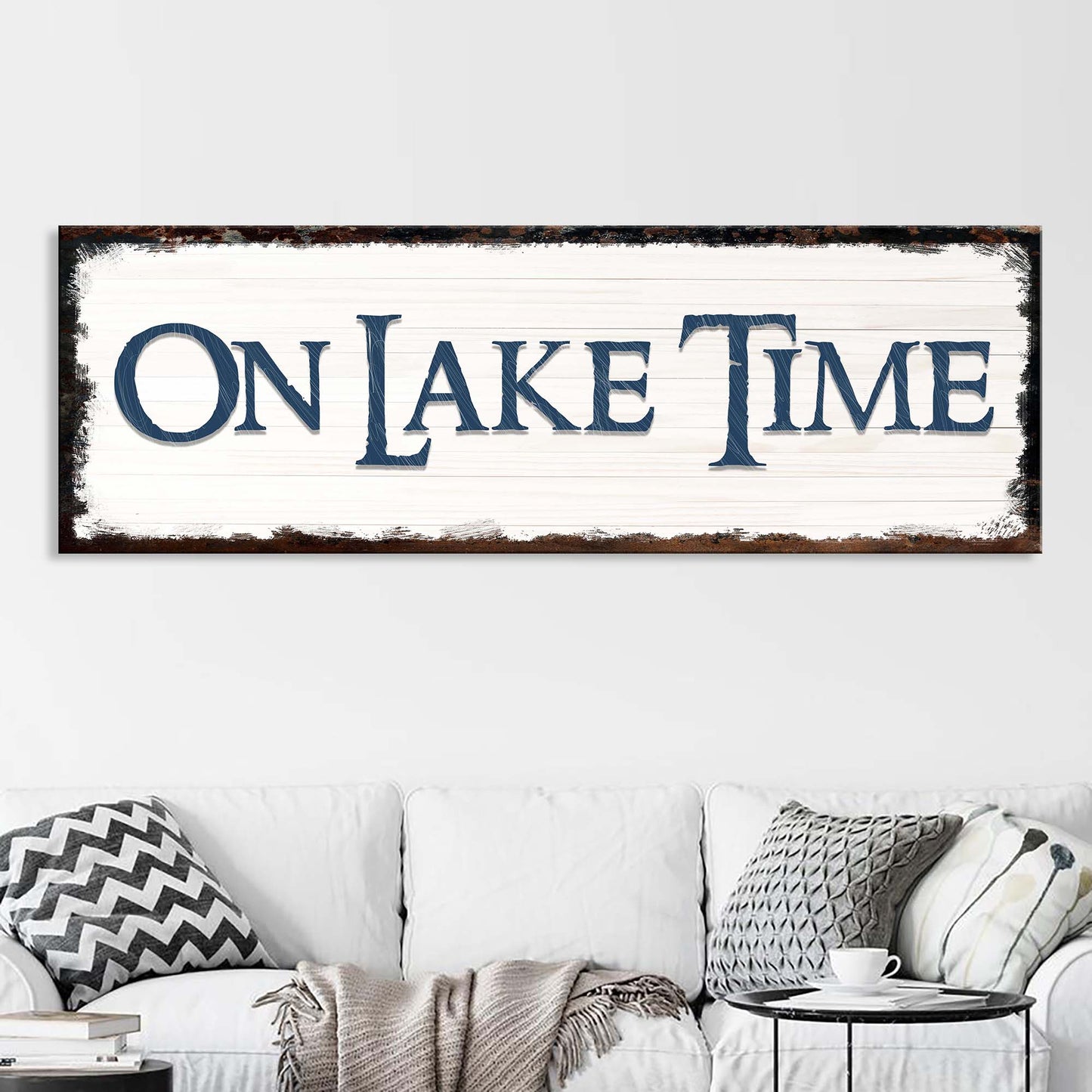 On Lake Time Sign IV