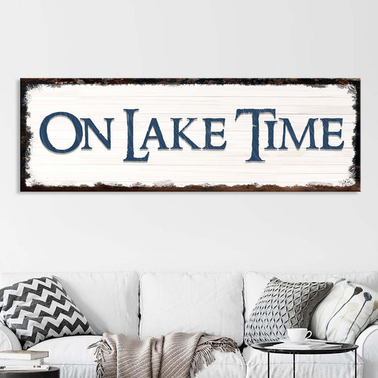 On Lake Time Sign IV