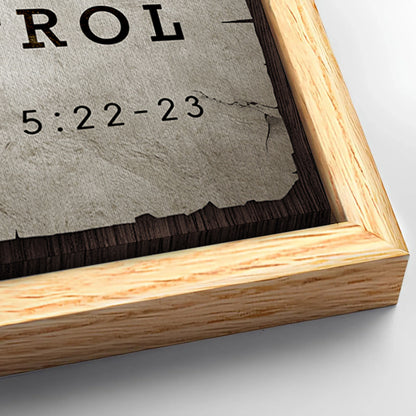 Save 33% When You Add A Frame To Your 48x32 3D Galatians 5:22-23 - The Fruit Of The Spirit Sign IV Canvas Now