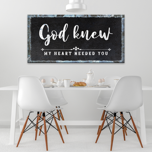 God Knew Sign Style 2 - Image by Tailored Canvases