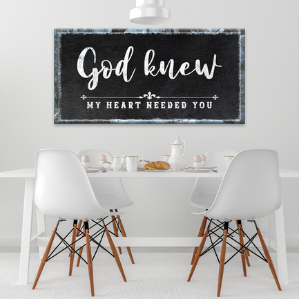 God Knew Sign Style 2 - Image by Tailored Canvases