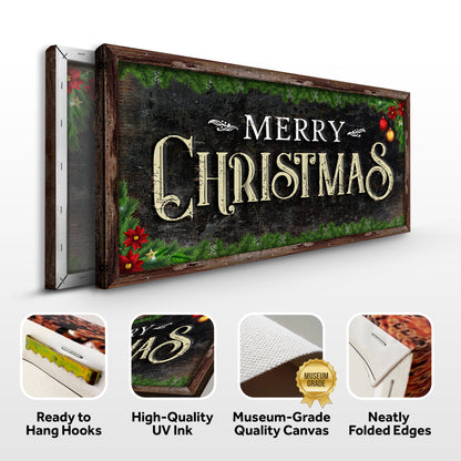 Merry Christmas Canvas Wall Art