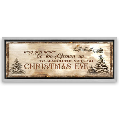 Save 33% When You Add A Frame To Your 48x24 Christmas Eve Farmhouse Sign Canvas Now